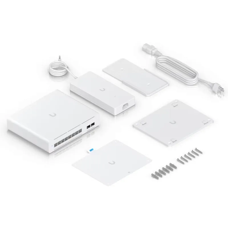 Ubiquiti USW-Pro-XG-8-PoE | Switch | Etherlighting, 8x RJ45 10GbE PoE, 2x SFP+, 155W, Layer 3 - Zdjęcie 6
