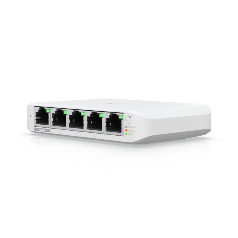 Ubiquiti USW-Flex-Mini | Switch | UniFi, 5x RJ45 1000Mb/s, 1x PoE In - Zdjęcie 2