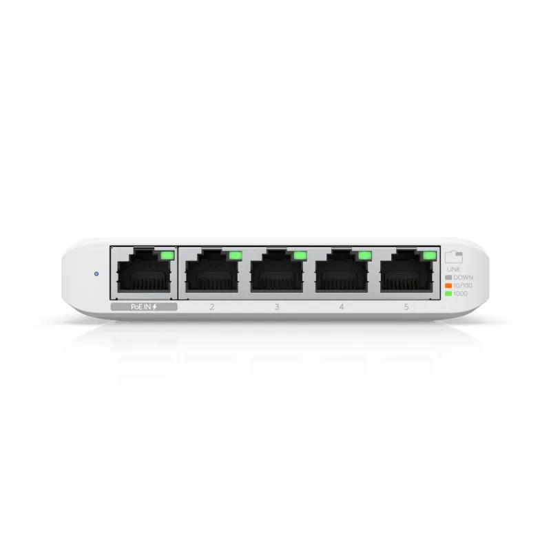 Ubiquiti USW-Flex-Mini Anahtar, UniFi, 5x RJ45 1000Mb/s, 1x PoE In - Görsel 3