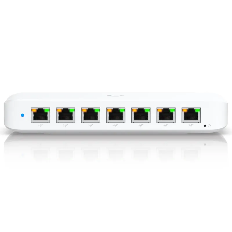 Switch Ubiquiti USW-Ultra-210W-EU, 8x RJ45 1000Mb/s PoE+, Entrada PoE++, 210W, fuente de alimentación incluida - Imagen 2