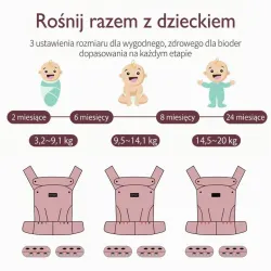 Momcozy BC001 | Baby- und Kindertrage | Farbe Grau - Bild 3
