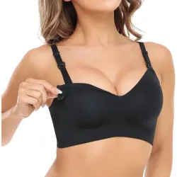 MOMCOZY YN21 MATERNITY NURSING BRA BLACK S