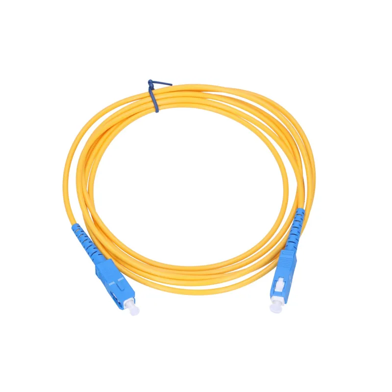 Патч-корд Extralink SC/UPC-SC/UPC, PVC, Одномодовый, Simplex, G.657A1, 3mm, 1m