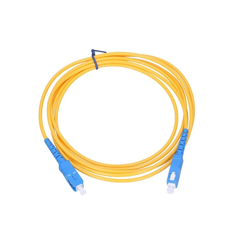 Patchcord Extralink SC/UPC-SC/UPC, Monomodo, Simplex, G652D, 3mm, 1m