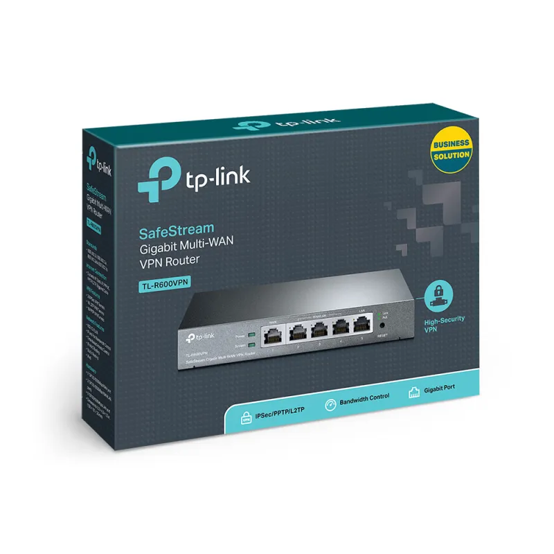 Router TP-Link TL-R600VPN, 5x RJ45 1000Mb/s, Desktop, VPN SafeStream - Obrázek 4