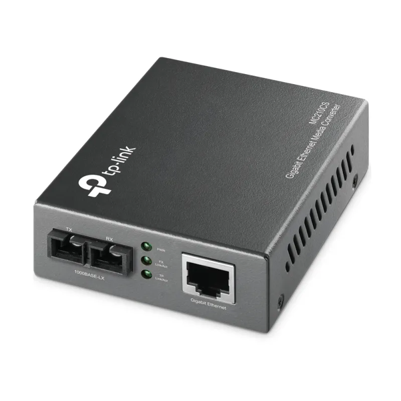 Media konvertor TP-Link MC210CS, 1x SC/UPC, 1x RJ45 1000Mb/s, 1310nm, Jednomódový