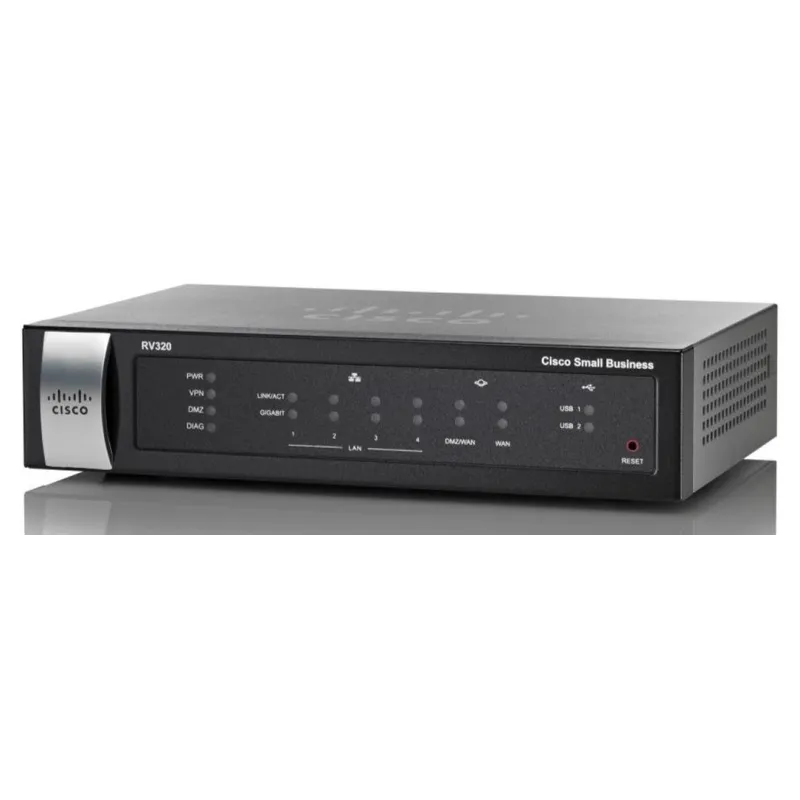 Router Cisco RV320-K9-G5, 4x RJ45 1000Mb/s, 2x WAN, VPN, USB