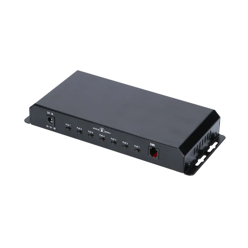 Switch PoE Extralink KRATOS, 7x Gigabit PoE, 1x Uplink RJ45, Fuente de alimentación 24V 2.5A, Potencia 60W - Imagen 4