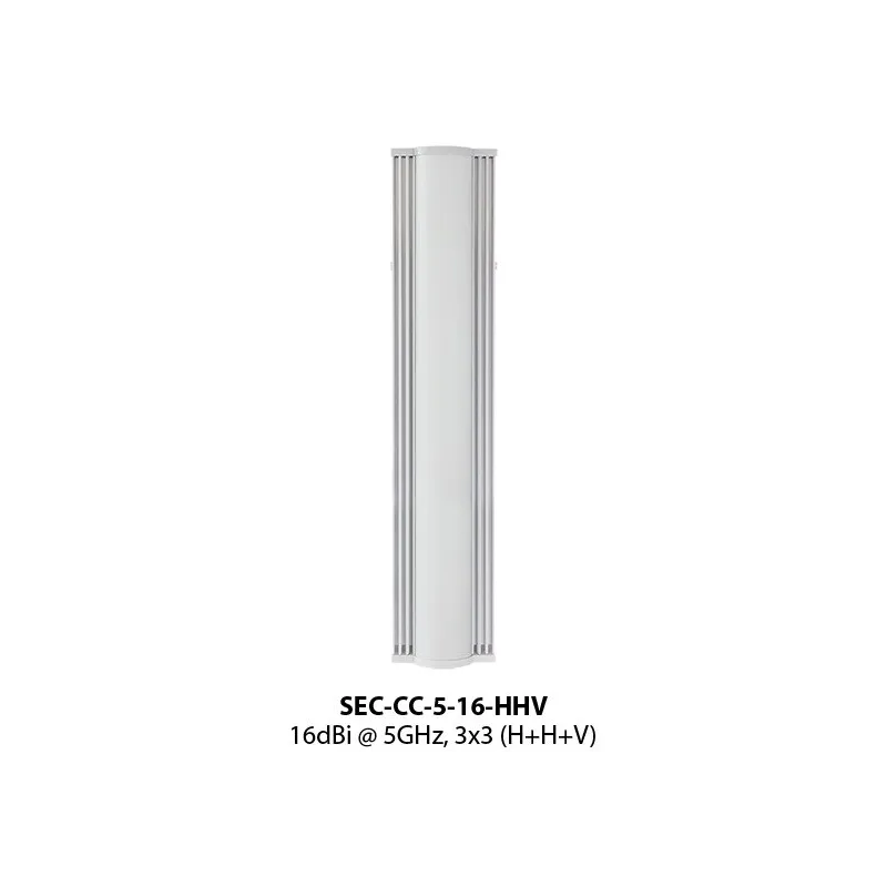 RF Elements SEC-CC-5-16-HHV Sector Antenna, MIMO, 5GHz, 16dBi, 3x RP-SMA