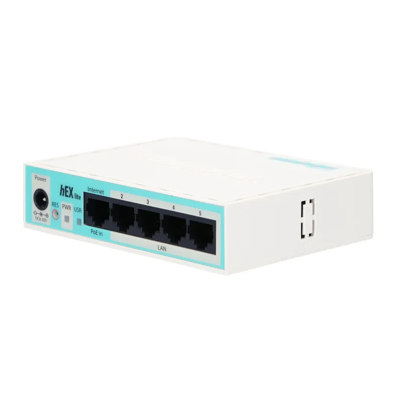 MikroTik hEX lite | Router | RB750r2, 5x RJ45 100Mb/s - Zdjęcie 3