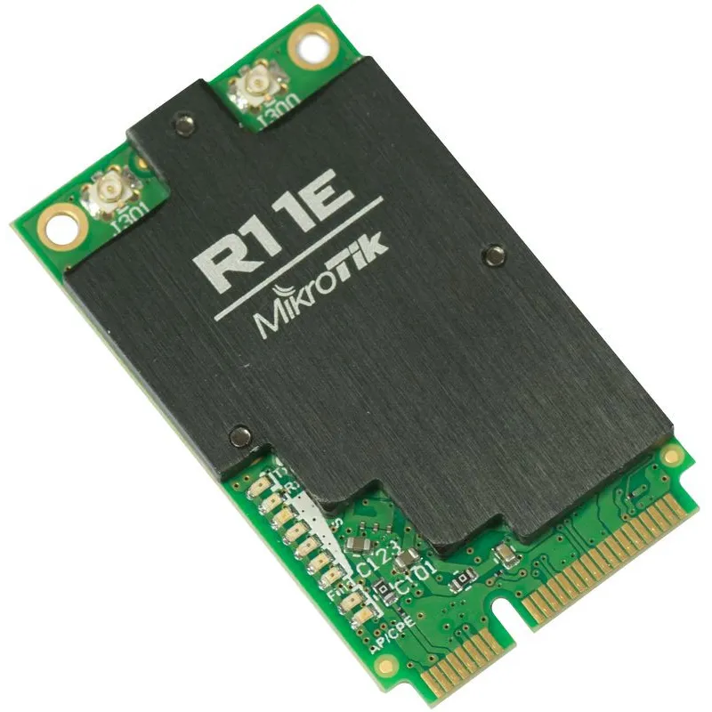 Tarjeta miniPCI-e MikroTik R11e-2HnD, 2.4GHz, 2x u.Fl
