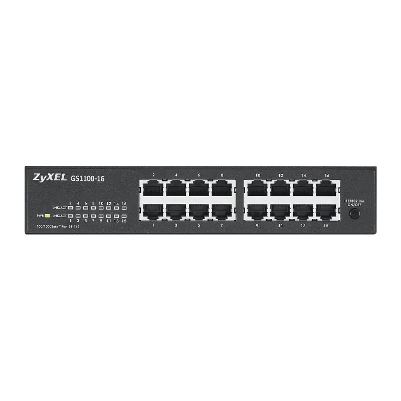 Switch Zyxel GS1100-16, 16x RJ45 1000Mb/s, No gestionado - Imagen 2