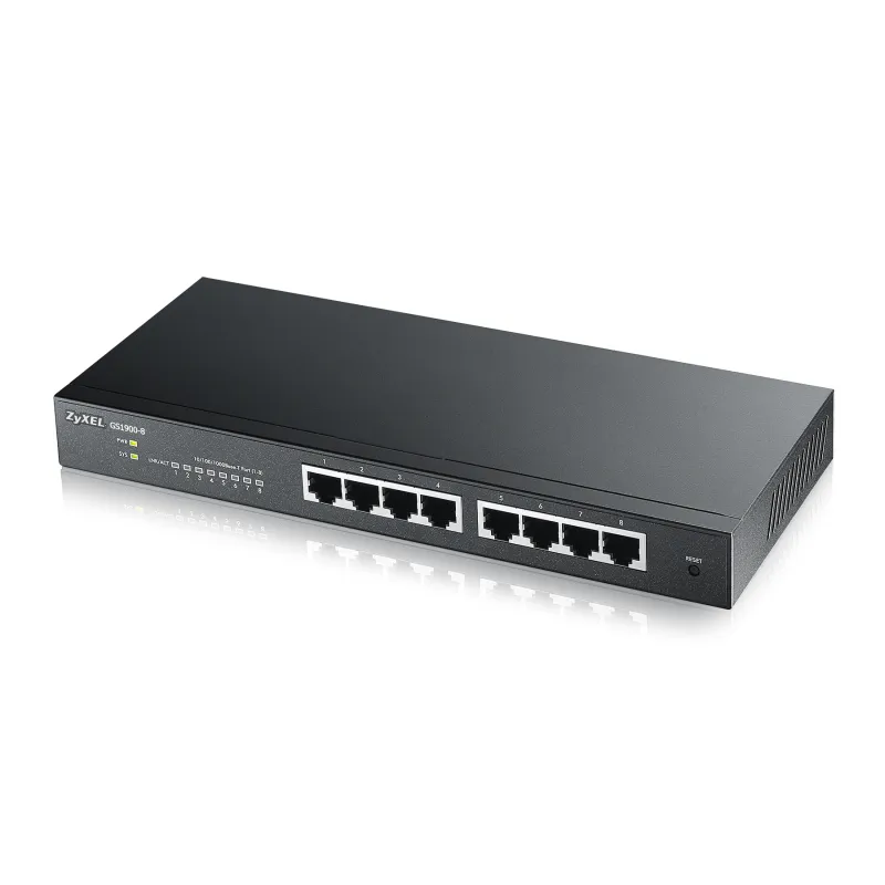 Zyxel GS1900-8 Switch, 8x RJ45 1000Mb/s, managed