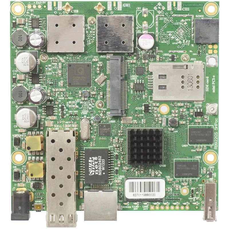 Router WiFi MikroTik RB922UAGS 5HPacD, 5GHz, 1x RJ45 1000Mb/s, 1x SFP, 1x miniPCIe
