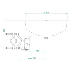Jirous JRMA-380 Parabolic Antenna 10/11, 10.1 – 11.7GHz, 28dBi, Designed for Mimosa B11 - Image 4