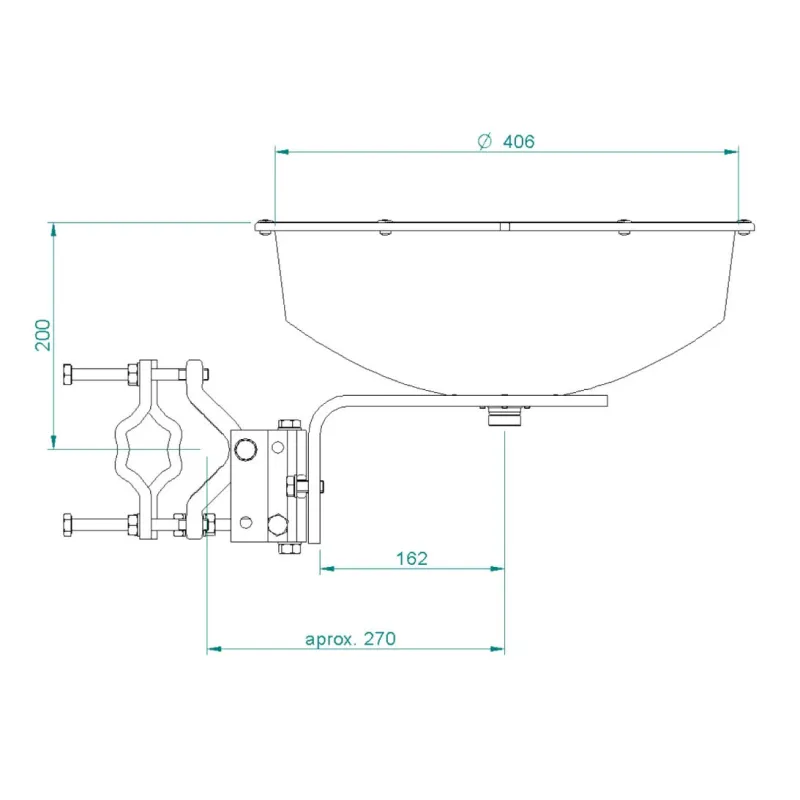 Antena parabólica Jirous JRMA-380 10/11, 10.1 – 11.7GHz, 28dBi, diseñada para Mimosa B11 - Imagen 4