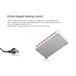 Totolink S808G Switch, 8x RJ45 1000Mb/s Gigabit, Desktop Case - Image 5