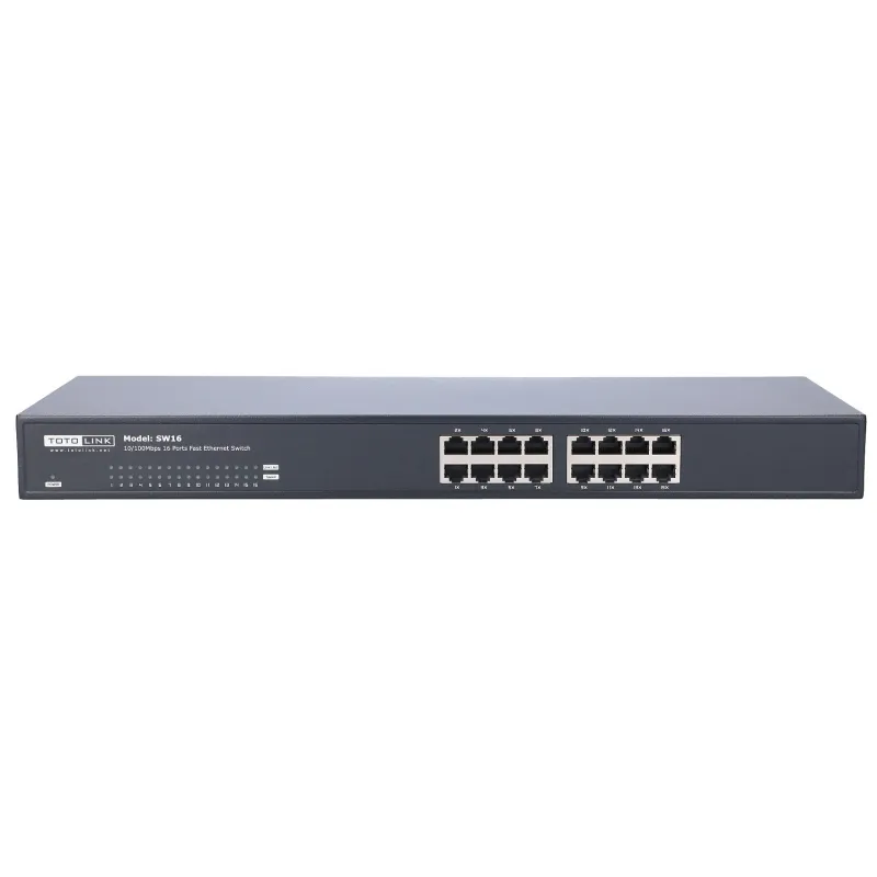 Totolink SW16 Switch, 16x RJ45 100Mb/s, Rack Mount, Unmanaged - Image 2
