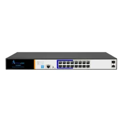 Extralink ARES PoE Anahtarı, 16x Gigabit PoE/PoE+, 2x SFP, 1x Konsol Portu, 150W, Yönetilebilir - Görsel 2
