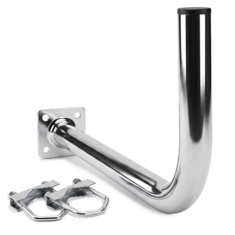 Extralink L600 Balkonhalter, 600mm, mit M8 Schellen, Stahl, Verzinkt