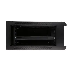 Extralink 4U 600x600 Black Wall-Mounted Rack Cabinet - Image 7