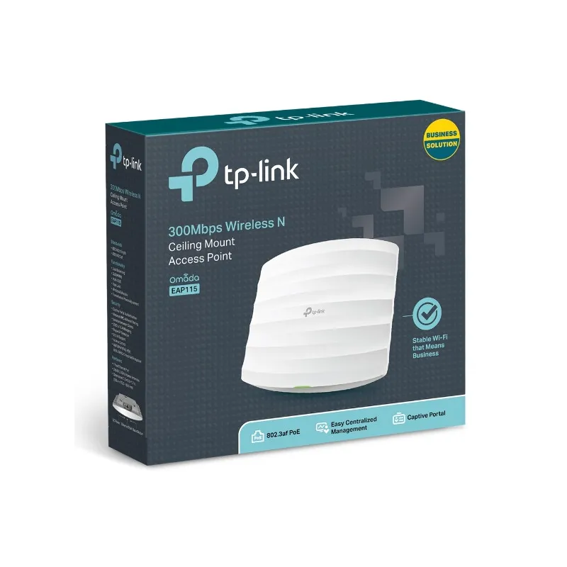 Punto de acceso TP-Link EAP115, N300, 1x RJ45 100Mb/s, Montaje en el techo - Imagen 3