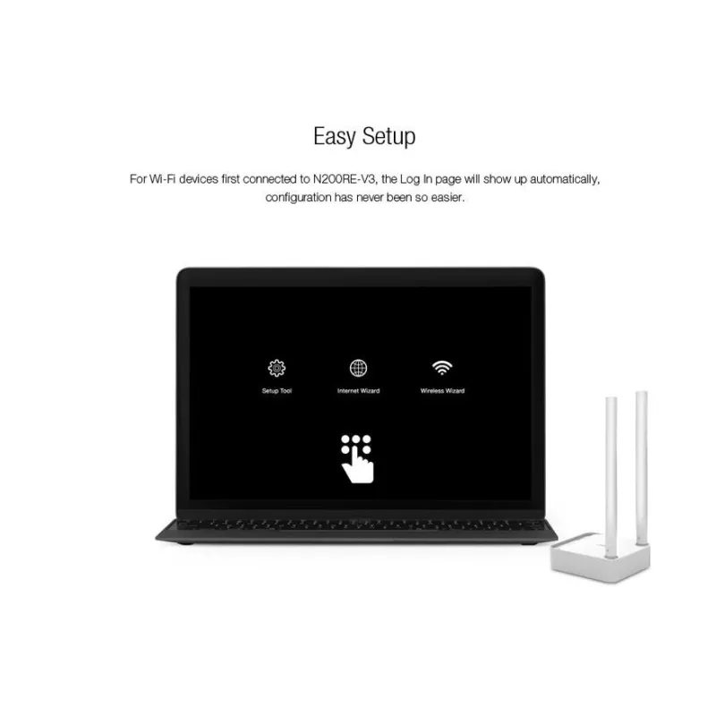 Totolink N200RE V3 WiFi Router, 300Mb/s, 2.4GHz, 3x RJ45 100Mb/s, 2x 5dBi Antennas - Image 10