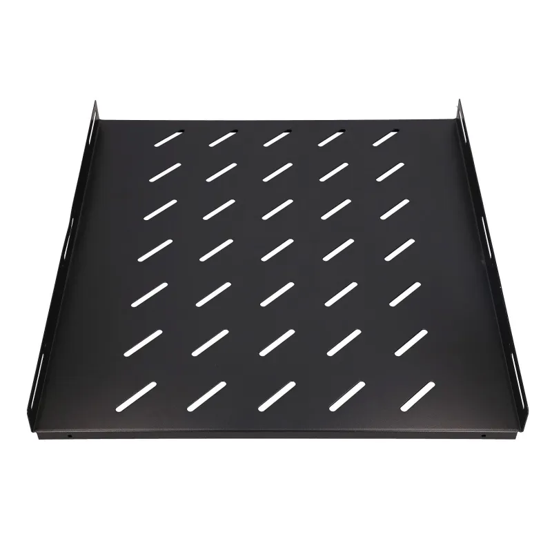 Estante Extralink 1U 500mm Negro, 19", 502 x 472mm, Montaje Puntual para Armarios de 800mm de Profundidad - Imagen 3