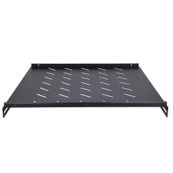 Extralink 1U 500mm Czarna | Półka | 19", 502 x 472mm, mocowana punktowo, do szaf o głębokości 800mm - Zdjęcie 5