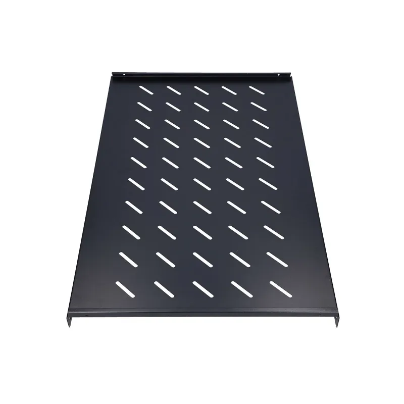 Extralink 1U 750mm Siyah Raf, 19", 752 x 472mm, Nokta Montajlı, 1000mm Derinliğindeki Raflar İçin - Görsel 2