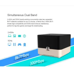 Totolink T10 WLAN-Router, AC1200, Dual Band, MU-MIMO, 3x RJ45 1000Mb/s, 1x USB - Bild 10