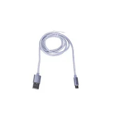 Extralink MicroUSB Kablo, ANDROID Akıllı Telefonlar için, 2A, 1M Uzunluk, Destekli Kordon, Gümüş - Görsel 4