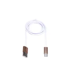 USB Type-C Cable Extralink for Android Smartphones, Max Current 3A, 1M Length, White - Image 4