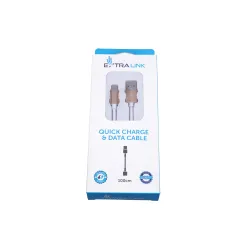 USB Type-C Cable Extralink for Android Smartphones, Max Current 3A, 1M Length, White - Image 5