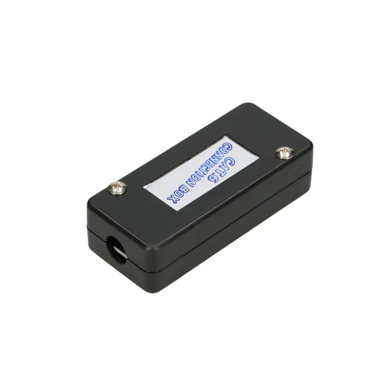 Caja de Conexión Extralink CAT6 UTP, Conector Barril, Negro - Imagen 2