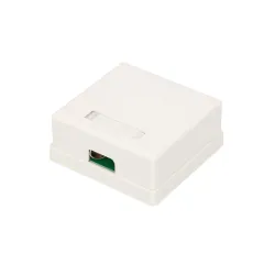 Extralink Yüzeye Montaj Soketi, 2x RJ45 CAT5E STP - Görsel 2