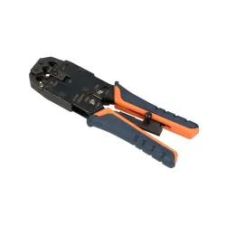Herramienta de Crimpado RJ45 Extralink 4P+6P+8P con Bloqueo - Imagen 2