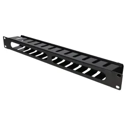 Organizer cavi Extralink, 1U 19" con Copertura Metallica - Immagine 2