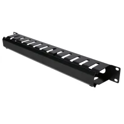 Extralink Kabelorganisator, 1U 19" mit Metallabdeckung - Bild 3