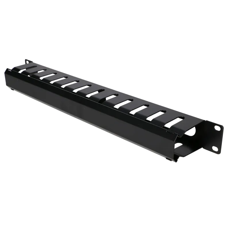 Extralink Cable Organizer, 1U 19" with Metal Cover - Image 3