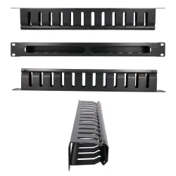 Extralink Kablo Organizatörü, 1U 19" Metal Kapağı ile - Görsel 4