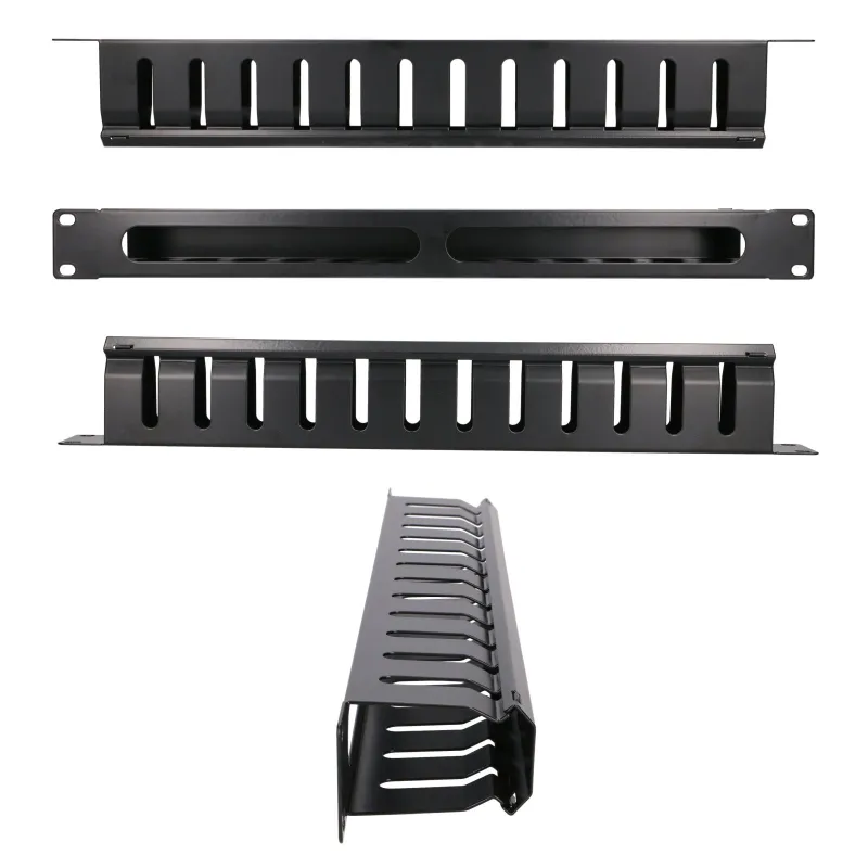 Extralink Kabelorganisator, 1U 19" mit Metallabdeckung - Bild 4