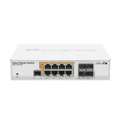 Коммутатор MikroTik CRS112-8P-4S-IN, 8x RJ45 1000Mb/s, 4x...