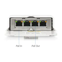 Přepínač Ubiquiti N-SW, NanoSwitch, 4x RJ45 1000Mb/s Pasivní PoE, Venkovní - Obrázek 2