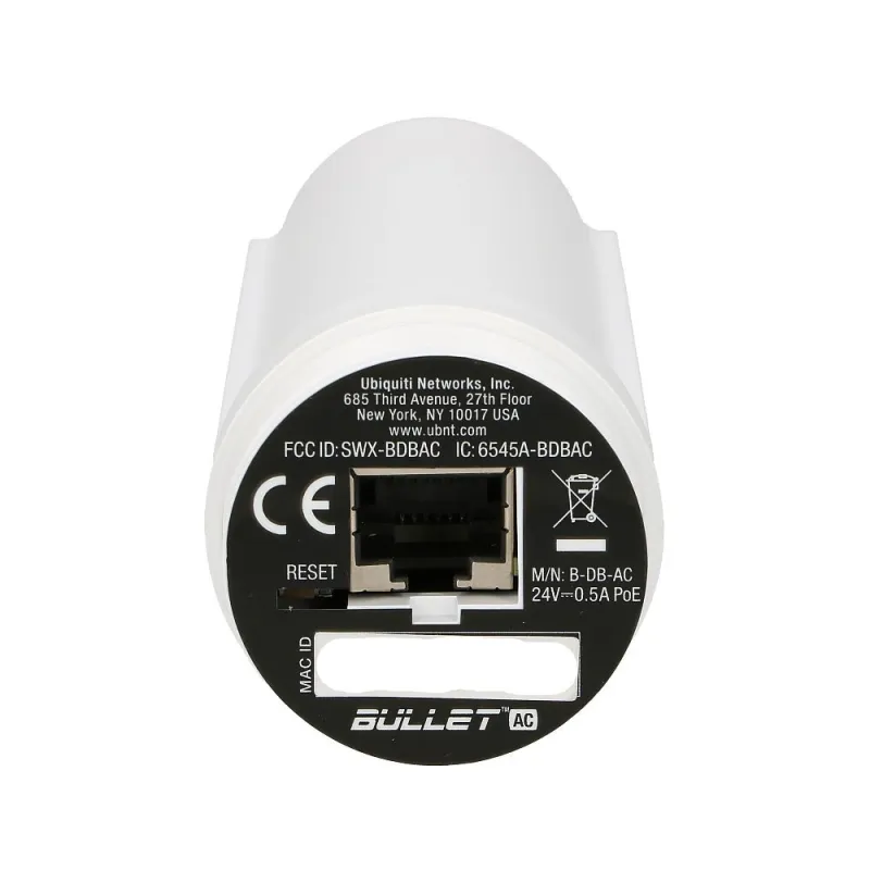 Dispositivo cliente Ubiquiti B-DB-AC, Bullet AC, 2.4GHz, 5GHz, 1x RJ45 1000Mb/s - Imagen 5