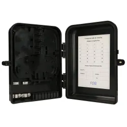 Caja de fibra óptica Extralink Eliza V2, 16 empalmes, negra, de media longitud - Imagen 4