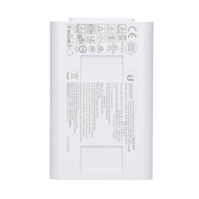 Ubiquiti U-POE-AF | PoE Injector | 2x RJ45 - Zdjęcie 2