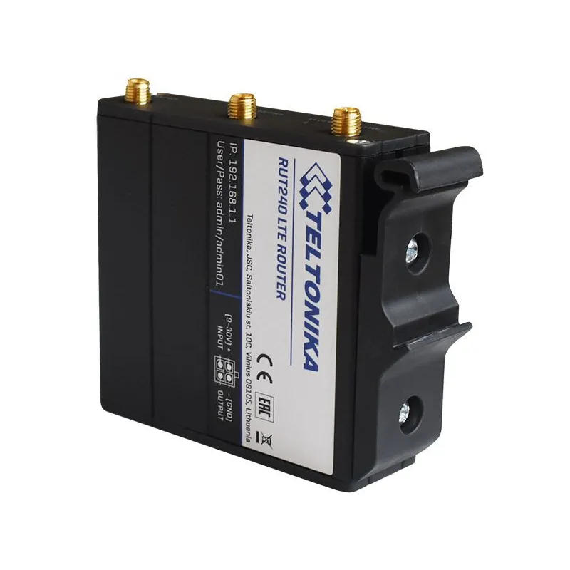 Suporte compacto para trilho DIN Teltonika 088-00257, Adequado para roteadores Teltonika, PR5MEC11 - Imagem 2
