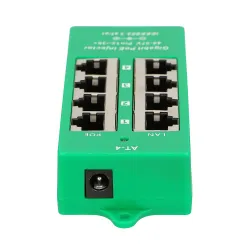 Inyector PoE Gigabit Extralink de 4 Puertos, Activo, 4 Puertos Gigabit 802.3at/af, Modo A - Imagen 6