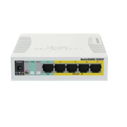 MikroTik RB260GSP Switch, CSS106-1G-4P-1S, 5x RJ45...